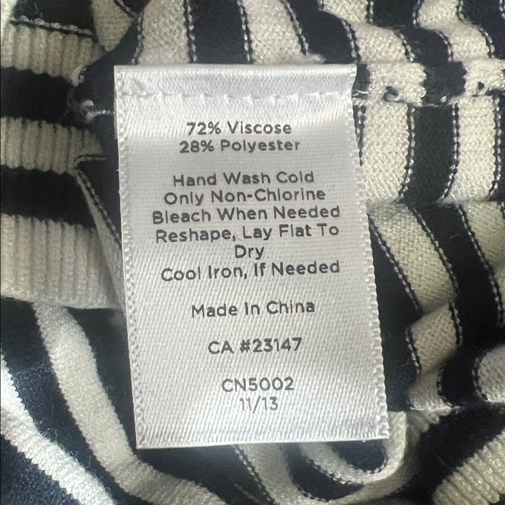 Talbots Green Striped Women's Sweater - Picture 7 of 7